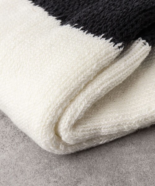 NOLLEY’S（ノーリーズ）の「別注クジラクォーターパイルソックス（ソックス/靴下・メンズ・チャコールグレー/ブラック/オリーブ/オフホワイト・FREE）」の5枚目の写真