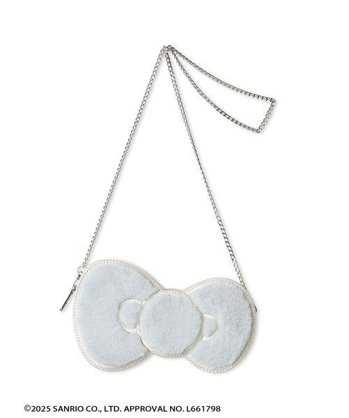 FURFUR（ファーファー）の「HELLO KITTYリボンバッグ（ショルダーバッグ・レディース・チャコールグレー/サックスブルー/レッド・F）」の2枚目の写真