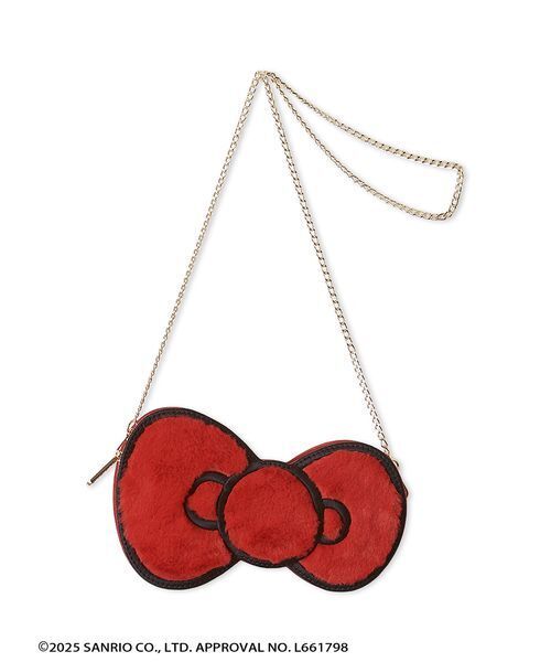 FURFUR（ファーファー）の「HELLO KITTYリボンバッグ（ショルダーバッグ・レディース・チャコールグレー/サックスブルー/レッド・F）」の11枚目の写真