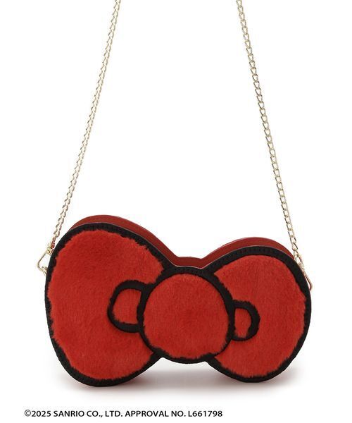 FURFUR（ファーファー）の「HELLO KITTYリボンバッグ（ショルダーバッグ・レディース・チャコールグレー/サックスブルー/レッド・F）」の12枚目の写真