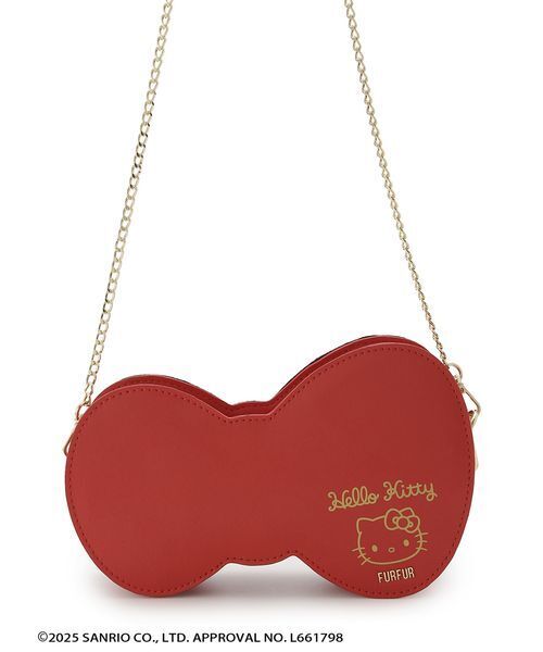 FURFUR（ファーファー）の「HELLO KITTYリボンバッグ（ショルダーバッグ・レディース・チャコールグレー/サックスブルー/レッド・F）」の13枚目の写真