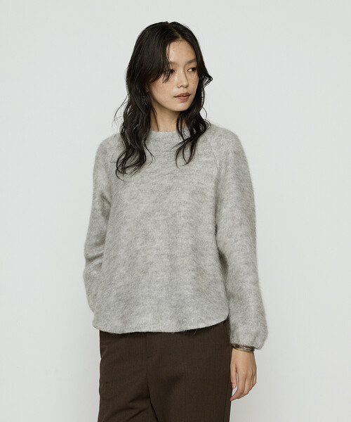 K.T KIYOKO TAKASE(キヨコタカセ)の「アルパカ混 ラグランスリーブプルオーバー(Tシャツ/カットソー・レディース・ライトグレー/チャコール/ピンク/サックスブルー・7号/9号)」の20枚目の写真