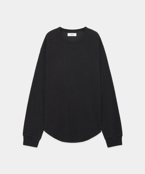 markaware(マーカウェア)の「【markaware/marka】オーガニックコットンヘンプメッシュニット / クルーネックL/S Tee/CREW NECK L/S TEE(Tシャツ/カットソー・メンズ・チャコールグレー/ブラック/ホワイト・1/2)」の13枚目の写真