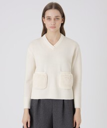 BLUE LABEL CRESTBRIDGE | ラムズウールニットプルオーバー(ニット/セーター)