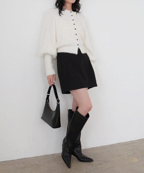 LIAN（リアン）の「ラウンドミニホーボーバッグ（ショルダーバッグ・レディース・ブラウン/アイボリー/ブラック・FREE）」の7枚目の写真