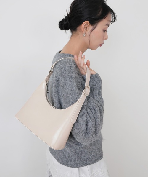 LIAN（リアン）の「ラウンドミニホーボーバッグ（ショルダーバッグ・レディース・ブラウン/アイボリー/ブラック・FREE）」の12枚目の写真