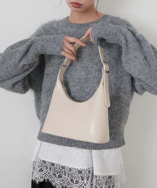 LIAN（リアン）の「ラウンドミニホーボーバッグ（ショルダーバッグ・レディース・ブラウン/アイボリー/ブラック・FREE）」の13枚目の写真