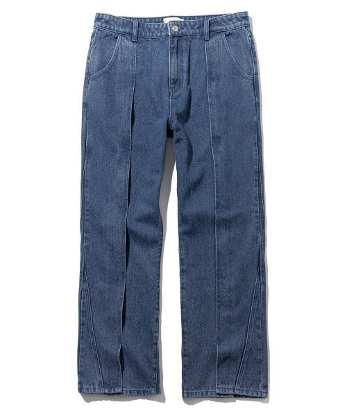 MASSNOUN(マスノウン)の「インシジョン インバーテッド ウォッシュド デニムパンツ MFTJP001-BL(デニムパンツ・レディース・その他・LARGE/MEDIUM/X-LARGE)」の1枚目の写真