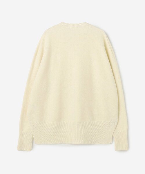 Bshop（ビショップ）の「eunoia | ルーズフィット クルーネックニットプルオーバー WOMEN（ニット/セーター・レディース・クリーム/ブラック・ONE）」の9枚目の写真