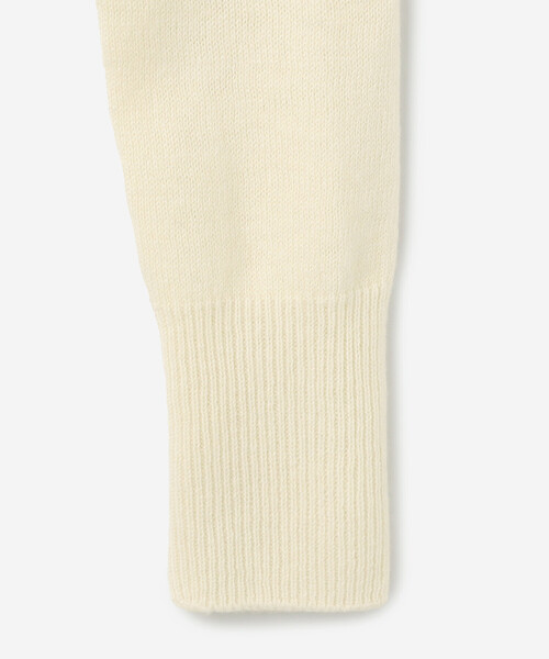 Bshop（ビショップ）の「eunoia | ルーズフィット クルーネックニットプルオーバー WOMEN（ニット/セーター・レディース・クリーム/ブラック・ONE）」の11枚目の写真