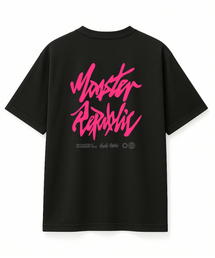 アセンティックロゴピンクTシャツブラック_8123