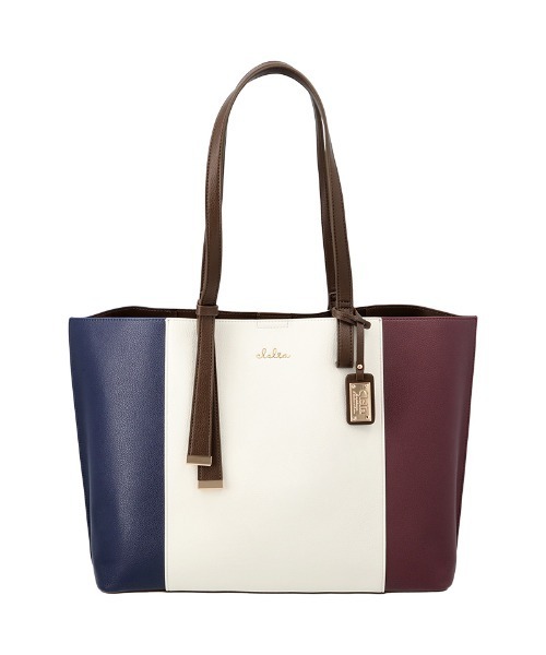 Clelia（クレリア）の「大容量トリコロールカラートートバッグ（トートバッグ・レディース・ピンク系その他/ブルー系その他3/ブルー系その他2/ブラウン系その他/桜/ブルー系その他・ONE SIZE）」の9枚目の写真