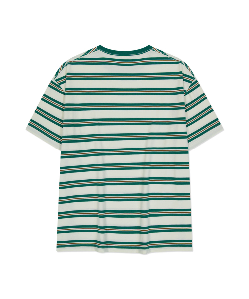 Wacky WiLLy(ワッキーウィリー)の「マルチストライプ半袖Tシャツグリーン(Tシャツ/カットソー・レディース・その他・SMALL/LARGE/X-LARGE/MEDIUM)」の3枚目の写真