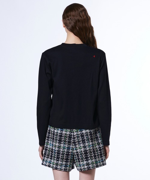 DOUBLE STANDARD CLOTHING(ダブルスタンダードクロージング)の「バナナベア フライスロンT(Tシャツ/カットソー・レディース・ブラック/オフホワイト・FREE)」の6枚目の写真