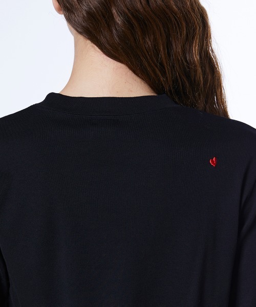 DOUBLE STANDARD CLOTHING(ダブルスタンダードクロージング)の「バナナベア フライスロンT(Tシャツ/カットソー・レディース・ブラック/オフホワイト・FREE)」の10枚目の写真