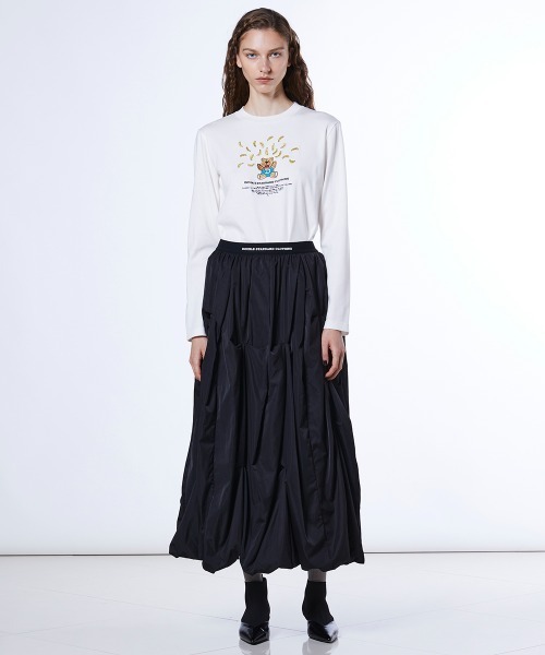 DOUBLE STANDARD CLOTHING(ダブルスタンダードクロージング)の「バナナベア フライスロンT(Tシャツ/カットソー・レディース・ブラック/オフホワイト・FREE)」の15枚目の写真