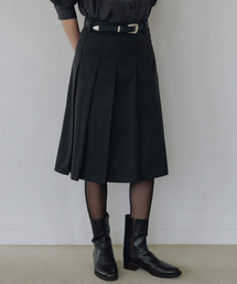 ANDNEEDS（アンドニーズ）の「Kay wool pleats midi skirt (charcoal gray)（スカート）」