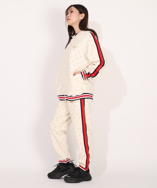 BABYDOLL(ベビードール)の「親子お揃い スパークルラインジップパーカー 1186A (ボトムス別売)(パーカー・レディース・オフホワイト/ネイビー/グリーン・ユニセックスM/ユニセックスL/ユニセックスXL/ユニセックスS)」の10枚目の写真