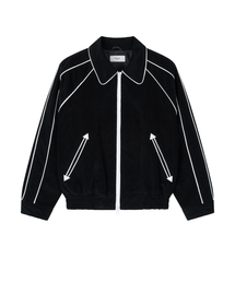 ROLLINGSTUDIOS（ローリングスタジオ）の「PIPED BLOUSON JACKET CORDUROY BLACK（スタジャン）」
