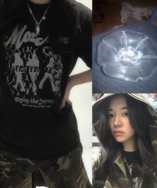 MOZMOZ(モズモズ)の「ウォーキングモズ オーバーサイズ ピグメント 半袖Tシャツ ブルー(Tシャツ/カットソー・レディース・その他・M/XL/XXL)」の8枚目の写真
