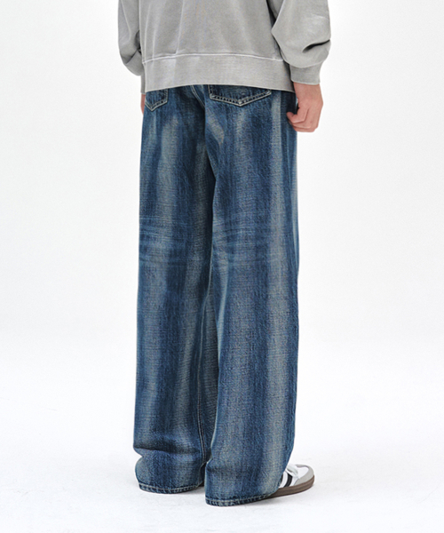 DECET(デケト)の「Stripe Bleach Wide Jeans DCPT049BlueB(デニムパンツ・レディース・その他・26/28/30/32/34)」の11枚目の写真