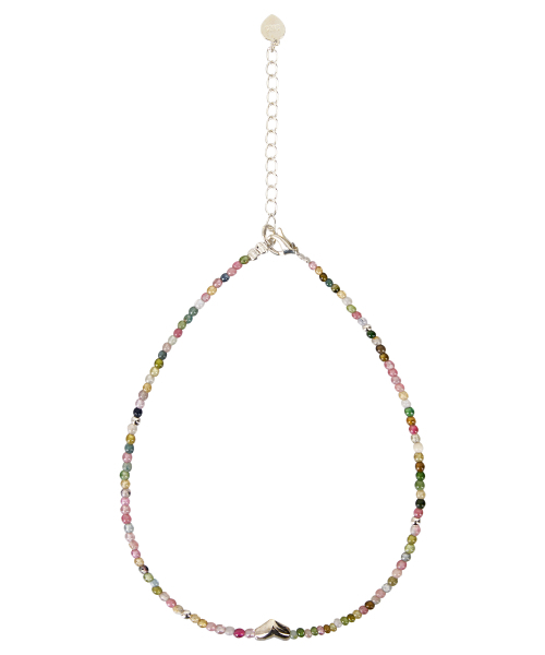 NAKED SURF CLUB(ネイキッドサーフクラブ)の「ラブジェムストーンブレスレット (Gemstone + 925シルバー)(アンクレット・レディース・ホワイト・FREE)」の1枚目の写真