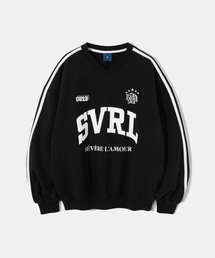 Diamond Layla（ダイアモンドレイラ）の「SVRL Club Vneck Sweatshirt T84 - Black（スウェット）」