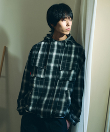 OMBRE HOOD BLOUSON [BLACK]