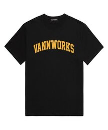 アーチロゴ半袖Tシャツ (VS0020) ブラック_イエロー