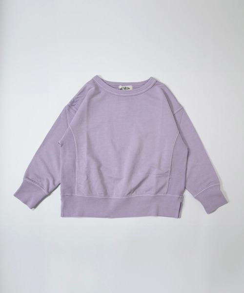 MAKE YOUR DAY（メイクユアデイ）の「ハルイロミニ裏毛無地ガゼットトレーナー■80～140cm（スウェット・キッズ・アイボリー/ラベンダー/ミント/イエロー・80/90/100/110/120/130/140）」の4枚目の写真
