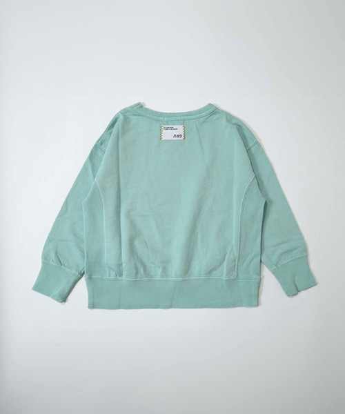 MAKE YOUR DAY（メイクユアデイ）の「ハルイロミニ裏毛無地ガゼットトレーナー■80～140cm（スウェット・キッズ・アイボリー/ラベンダー/ミント/イエロー・80/90/100/110/120/130/140）」の6枚目の写真