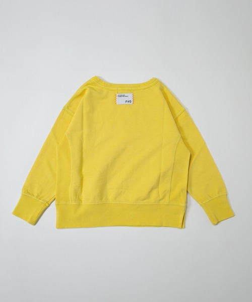 MAKE YOUR DAY（メイクユアデイ）の「ハルイロミニ裏毛無地ガゼットトレーナー■80～140cm（スウェット・キッズ・アイボリー/ラベンダー/ミント/イエロー・80/90/100/110/120/130/140）」の8枚目の写真