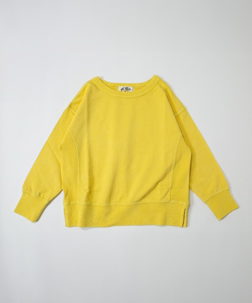 MAKE YOUR DAY（メイクユアデイ）の「ハルイロミニ裏毛無地ガゼットトレーナー■80～140cm（スウェット・キッズ・アイボリー/ラベンダー/ミント/イエロー・80/90/100/110/120/130/140）」の9枚目の写真