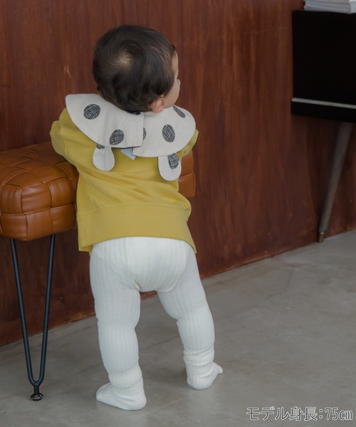 MAKE YOUR DAY（メイクユアデイ）の「ハルイロミニ裏毛無地ガゼットトレーナー■80～140cm（スウェット・キッズ・アイボリー/ラベンダー/ミント/イエロー・80/90/100/110/120/130/140）」の17枚目の写真