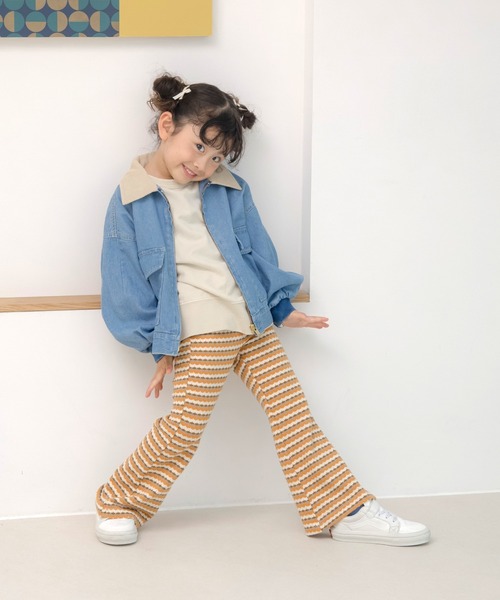 MAKE YOUR DAY（メイクユアデイ）の「ハルイロミニ裏毛無地ガゼットトレーナー■80～140cm（スウェット・キッズ・アイボリー/ラベンダー/ミント/イエロー・80/90/100/110/120/130/140）」の20枚目の写真