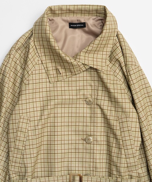 Meline Short Trench Coat 新品 トレンチ コート Short Trench Coat/ショートトレンチコート（トレンチコート）｜MAISON