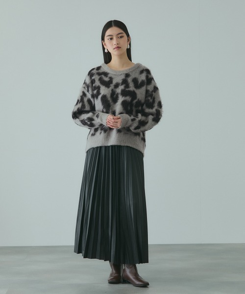 VICKY(ビッキー)の「レオパードJQDシャギーニットプルオーバー(ニット/セーター・レディース・ダークネイビー/グレー系その他・M)」の18枚目の写真