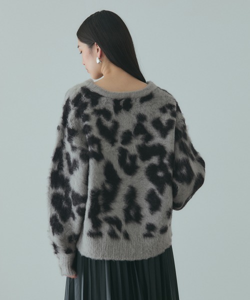 VICKY(ビッキー)の「レオパードJQDシャギーニットプルオーバー(ニット/セーター・レディース・ダークネイビー/グレー系その他・M)」の17枚目の写真