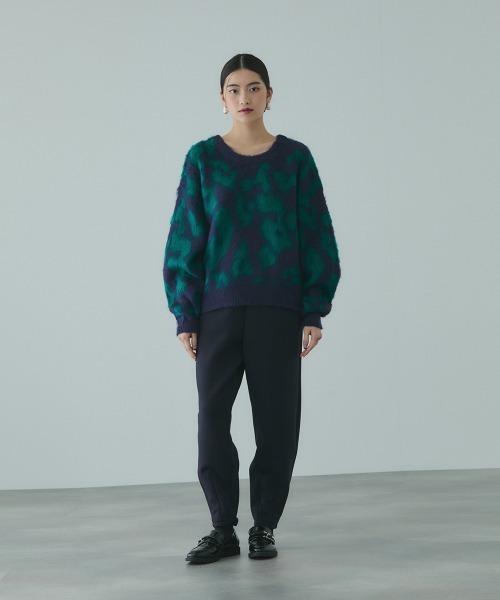 VICKY(ビッキー)の「レオパードJQDシャギーニットプルオーバー(ニット/セーター・レディース・ダークネイビー/グレー系その他・M)」の10枚目の写真
