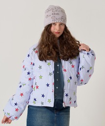 TINA：JOJUN（ティーナジョジュン）の「オリジナルプリント ジップアップ ショートアウター TINA：JOJUN（ダウンジャケット/コート）」