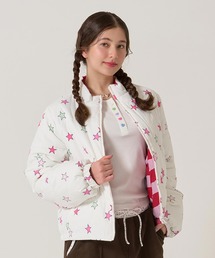 TINA：JOJUN（ティーナジョジュン）の「オリジナルプリント ジップアップ ショートアウター TINA：JOJUN（ダウンジャケット/コート）」