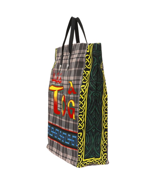 TOGA PULLA（トーガ　プルラ）の「TOGA PULLA Print tote bag TZ252-AG936（ショルダーバッグ・レディース・グレー/ブルー・ONE SIZE）」の3枚目の写真