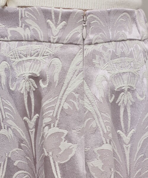 GRACE CONTINENTAL（グレースコンチネンタル）の「オーナメントジャガードハンカチヘムスカート（スカート・レディース・ラベンダー/ピンク/ブラック・36/38）」の12枚目の写真