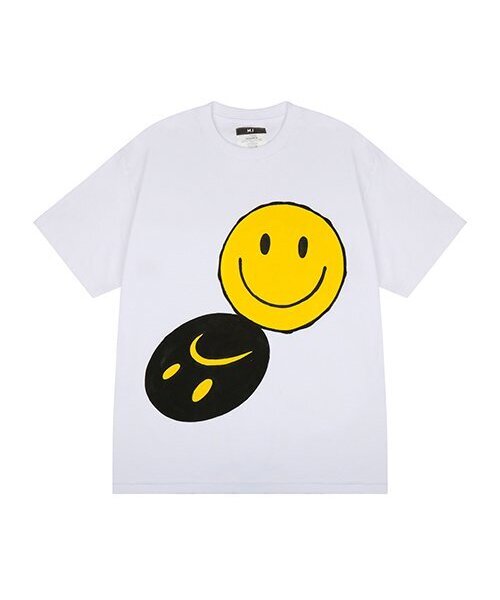 THE MADNESS(ザ マッドネス)の「HAND WORK TWO SMILE T-SHIRTS_WH(Tシャツ/カットソー・メンズ・その他・FREE)」の1枚目の写真