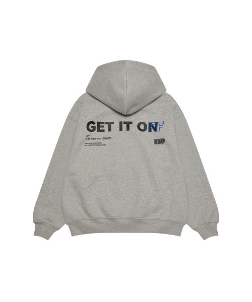 GET IT ON(ゲットイットオン)の「シグニチャーフードスウェットシャツ_グレー(パーカー・メンズ・その他・F)」の7枚目の写真