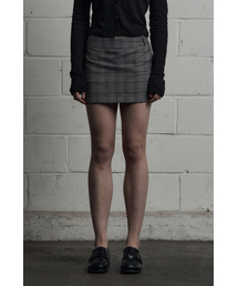CLASSIC CHECK MINI SKIRT GRAY
