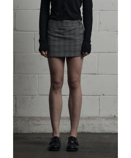 SYNERJYN(シナジン)の「CLASSIC CHECK MINI SKIRT GRAY(スカート・レディース・その他・SMALL/MEDIUM)」の1枚目の写真