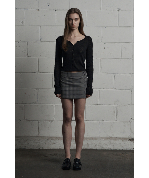 SYNERJYN(シナジン)の「CLASSIC CHECK MINI SKIRT GRAY(スカート・レディース・その他・SMALL/MEDIUM)」の3枚目の写真