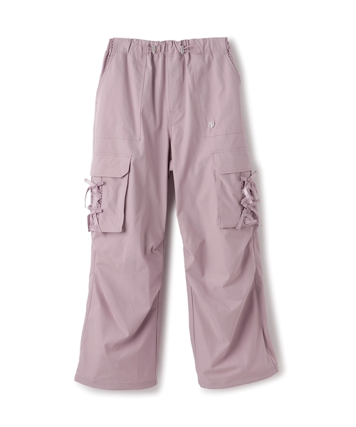 セール】【吸水速乾】レースアップリボンポケットカーゴパンツ（その他