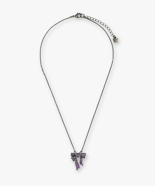 ANNA SUI(アナスイ)の「リボンモチーフ ネックレス(ネックレス・レディース・パープル/ブラック・FREE)」の6枚目の写真